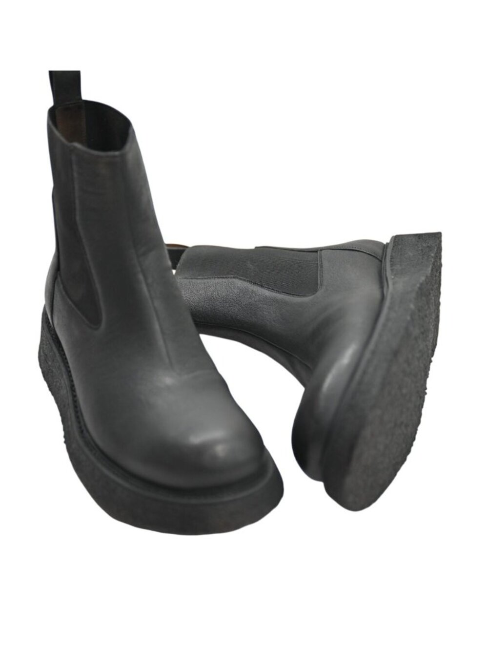 Rick Owens Creeper Chelsea Elastic Boots in Black